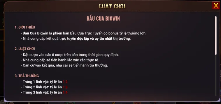 Chinh Phục Đỉnh Cao Game Bầu Cua BigWin Tại BomWin Với Giải Thưởng Lớn