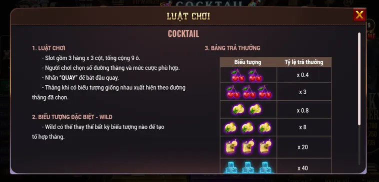 Slot Game Cocktail Tại BomWin Hành Trình Săn Kho Báu Trái Cây Miền Nhiệt Đới