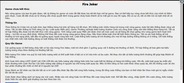 Slot Game Fire Joker Tại BomWin Sân Chơi Quay Hũ Rực Lửa Chiến Thắng