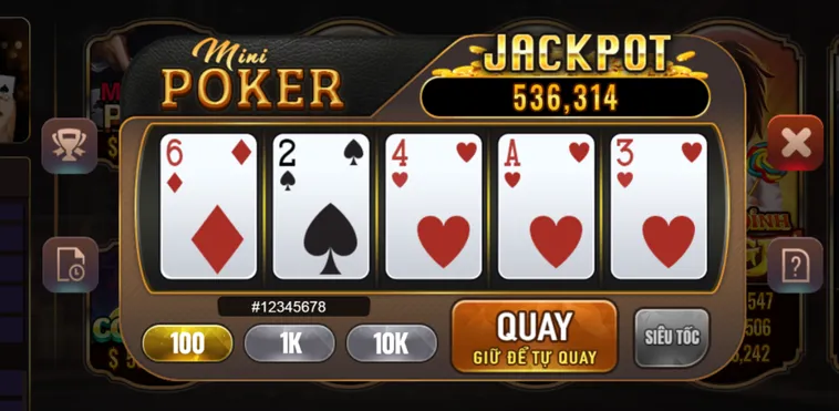 Slot Game Mini Poker Tại BomWin Đấu Trường Bài Cào Chiến Thuật Đỉnh Cao