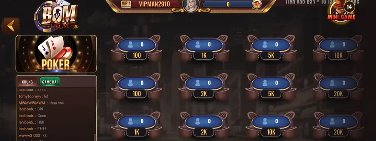 Chinh Phục Đỉnh Cao Game Bài Poker Tại BomWin Với Phần Thưởng Cực Lớn